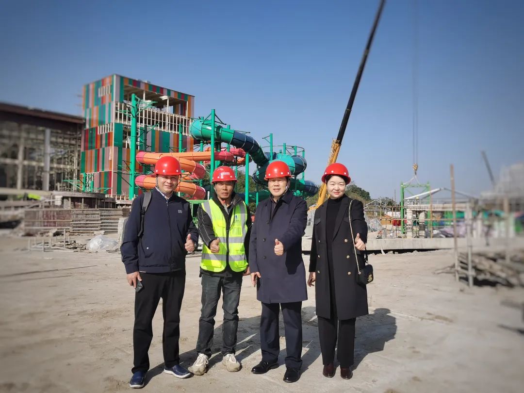 快讯 | 金年会董事长一行视察南北湖开元森泊水乐园项目进展情况